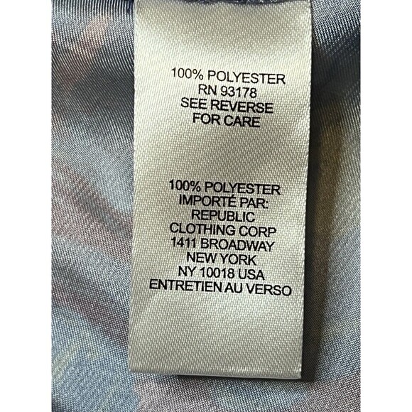 Elie Tahari Floral Pleated V-Neck Blouson Sleeve Peasant Blouse Women Size Large - Picture 8 of 9